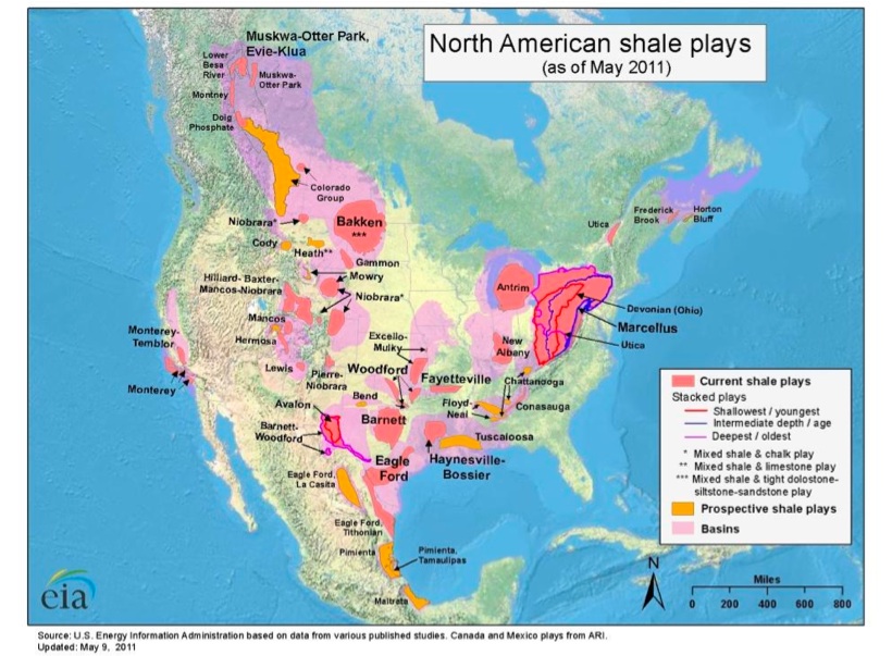 Maps Of Shale Gas And Oil